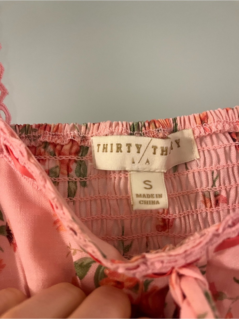 Pink Cottage core Crop Top - Picture 3 of 7